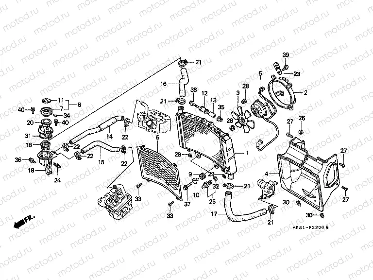 F-33 RADIATOR/ THERMOSTAT