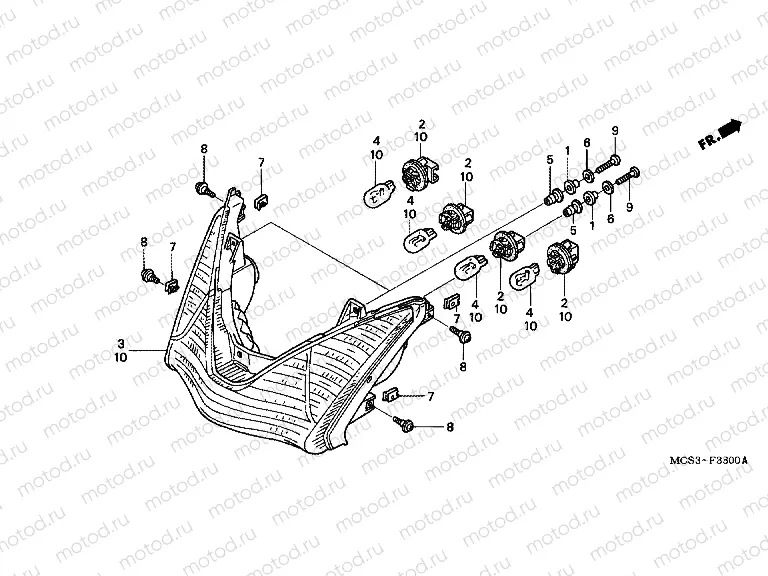 F-33 ​​REAR COMBINATION LAMP
