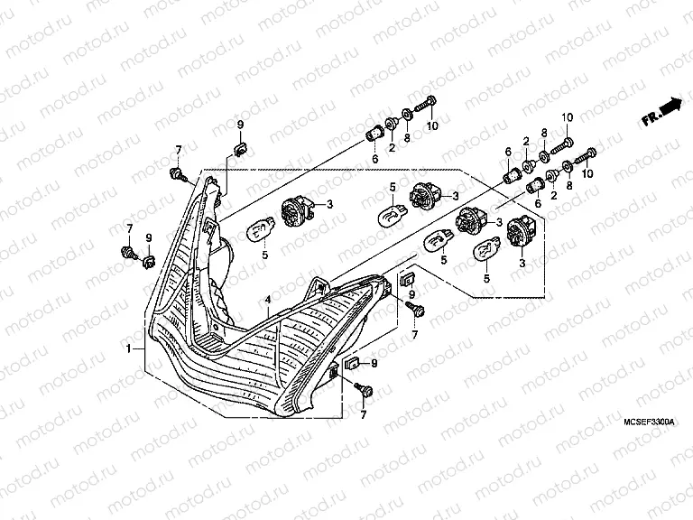 F-33 ​​REAR COMBINATION LAMP