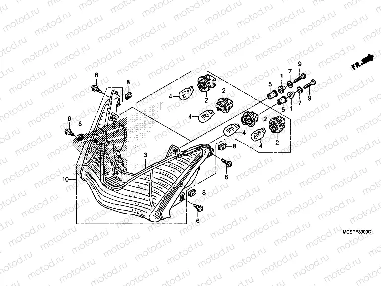 F-33 ​​REAR COMBINATION LAMP