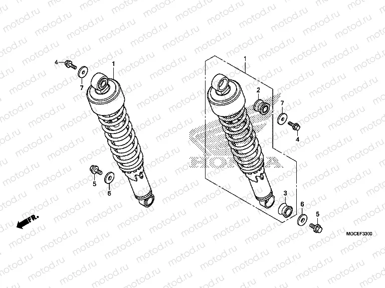 F-33 ​​REAR SHOCK ABSORBER