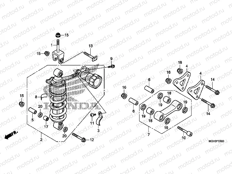 F-33 ​​REAR SHOCK ABSORBER