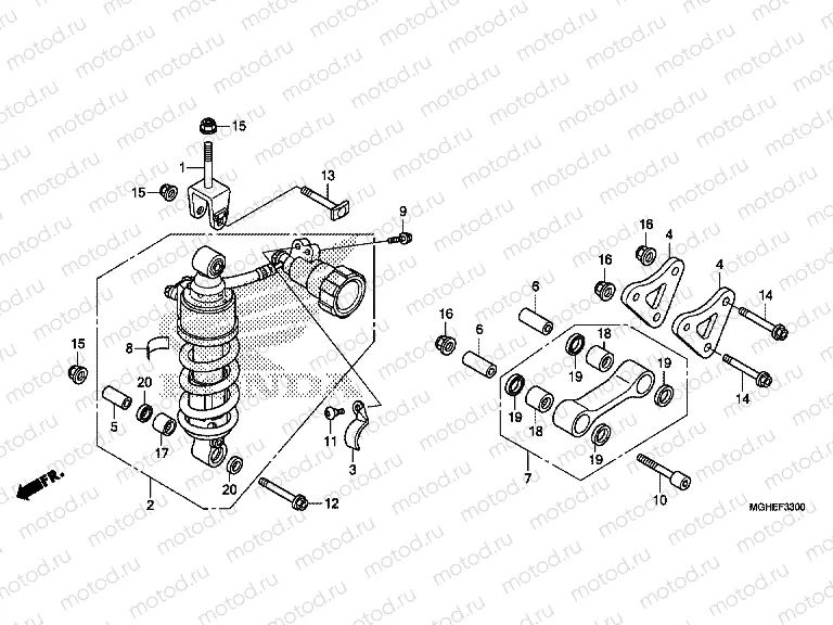F-33 ​​REAR SHOCK ABSORBER