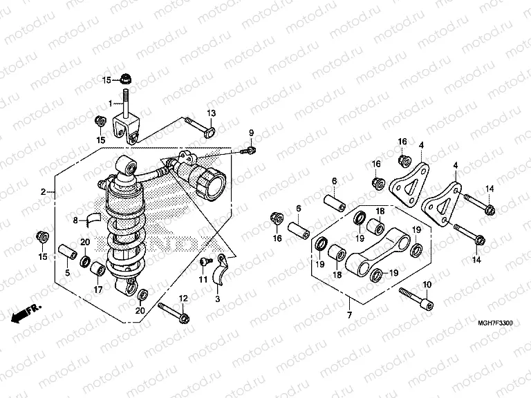 F-33 ​​REAR SHOCK ABSORBER