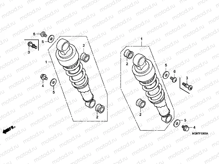 F-33 ​​REAR SHOCK ABSORBER