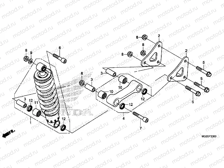 F-33 ​​REAR SHOCK ABSORBER