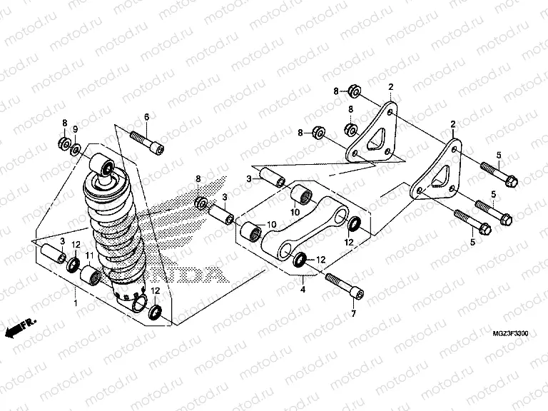 F-33 ​​REAR SHOCK ABSORBER