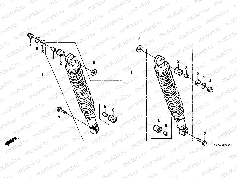 F-33 ​​REAR SHOCK ABSORBER