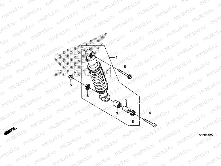 F-33 ​​REAR SHOCK ABSORBER