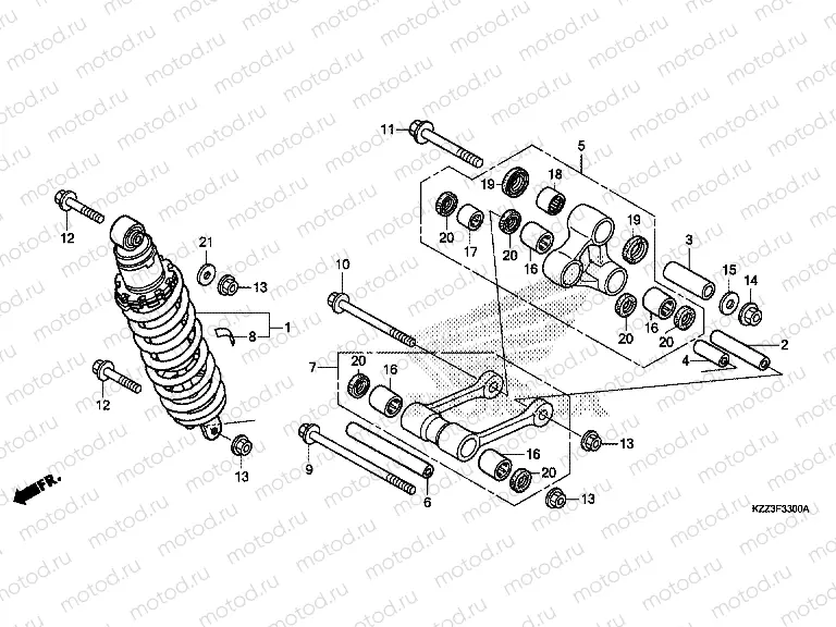 F-33 ​​REAR SHOCK ABSORBER