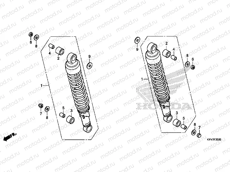F-33 ​​REAR SHOCK ABSORBER