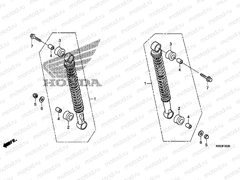 F-33 ​​REAR SHOCK ABSORBER