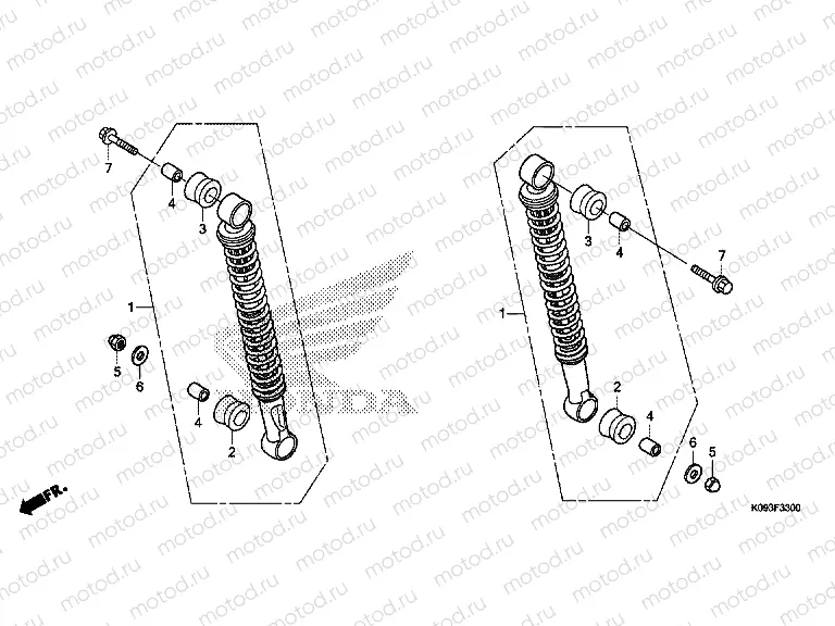 F-33 ​​REAR SHOCK ABSORBER