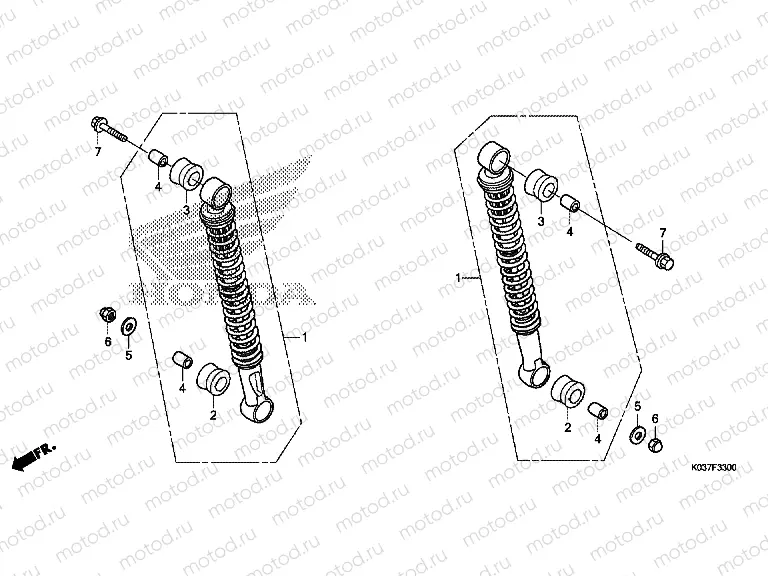 F-33 ​​REAR SHOCK ABSORBER