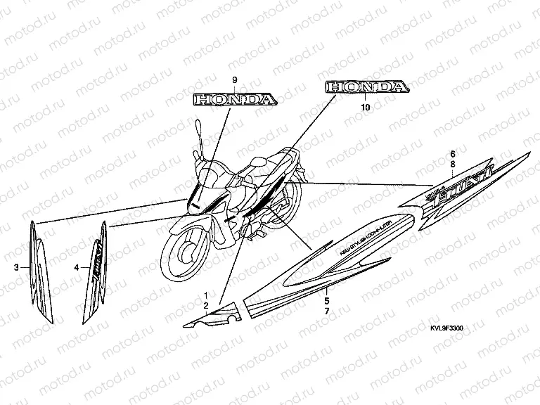 F-33 ​​SIGN / STRIP (ANF125MWH7)