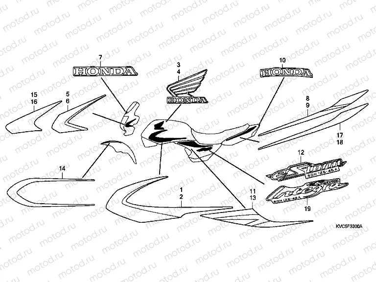 F-33 ​​SIGN / STRIP (GLH1251SH / 2SH / 3SH7,8)