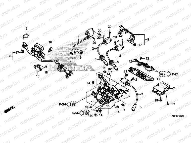 F-33 ​​SUB HARNESS / IGNITION COIL