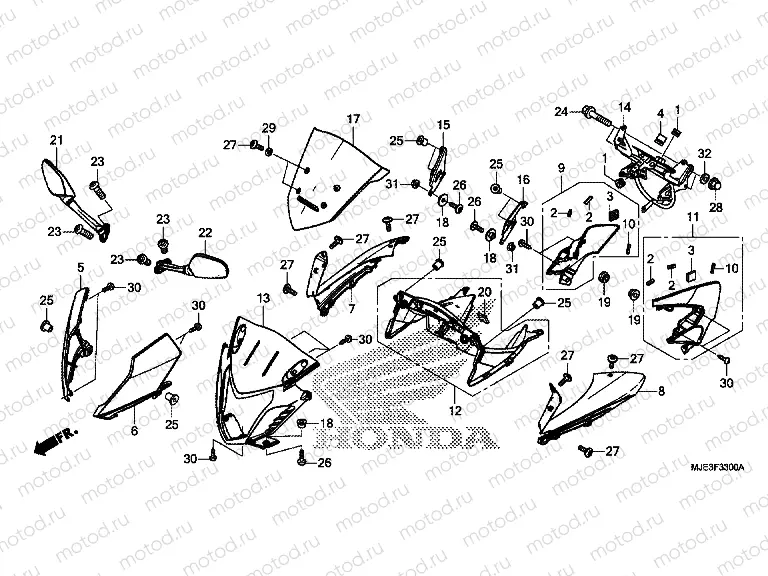 F-33 ​​UPPER ENGINE HOUSING
