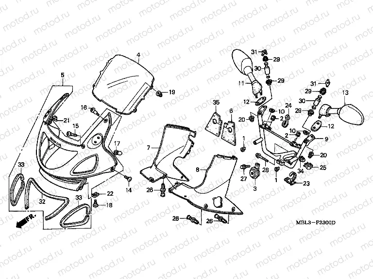 F-33 ​​UPPER ENGINE HOUSING