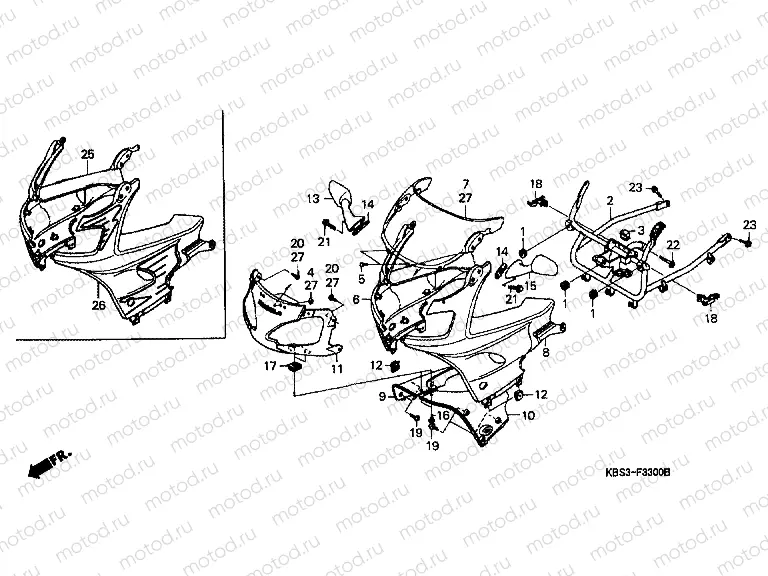 F-33 ​​UPPER ENGINE HOUSING