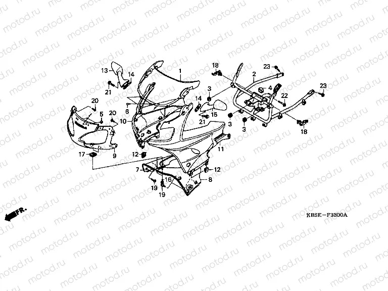 F-33 ​​UPPER ENGINE HOUSING
