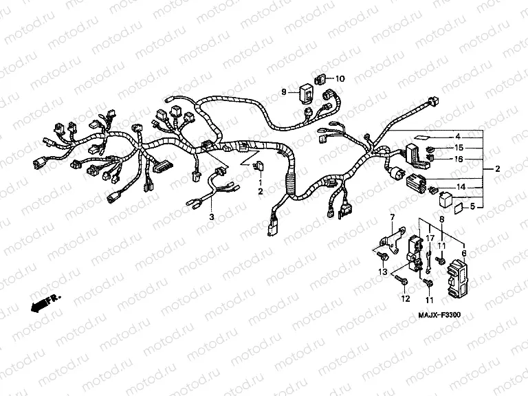 F-33 ​​WIRING HARNESS (ST1100)