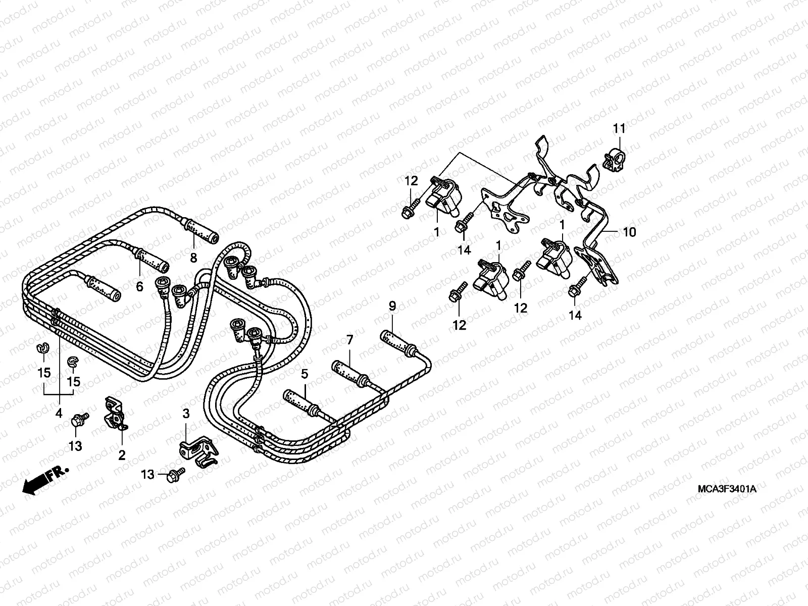 F-34-1 IGNITION COIL (GL18006/7/8)
