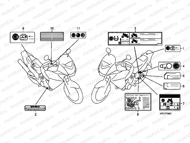 F-34-1 WARNING LABEL (XL125VA / B)