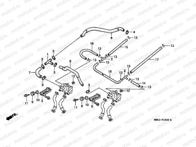 F-34 AIR INTAKE VALVE PIPE