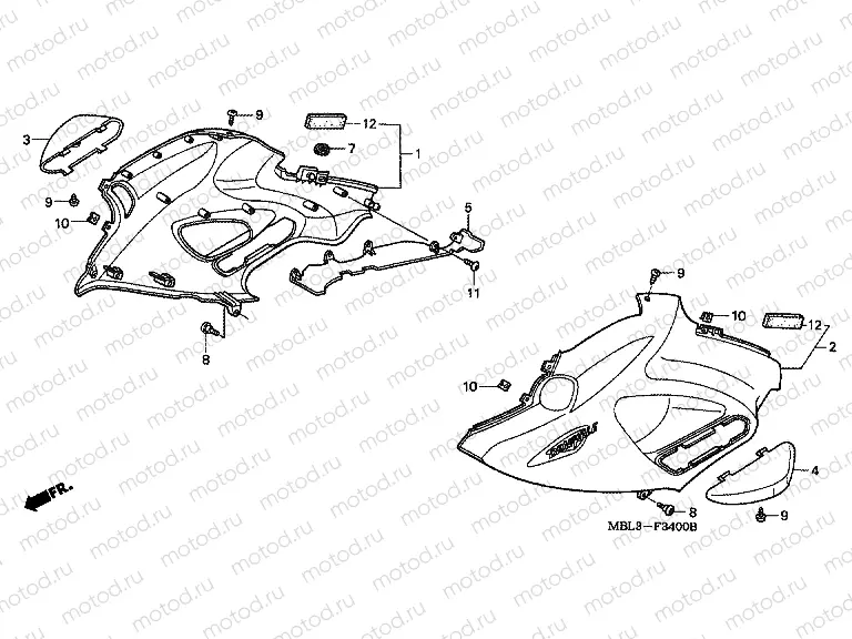 F-34 CENTRAL ENGINE HOUSING