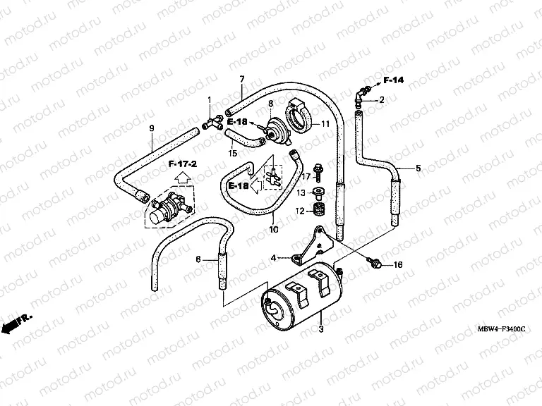 F-34 EVAP TANK (99 / 00)