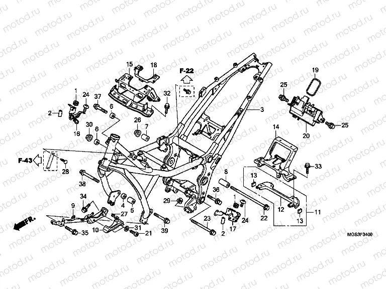 F-34 FRAME HOUSING