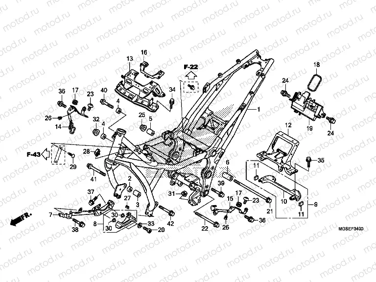 F-34 FRAME HOUSING