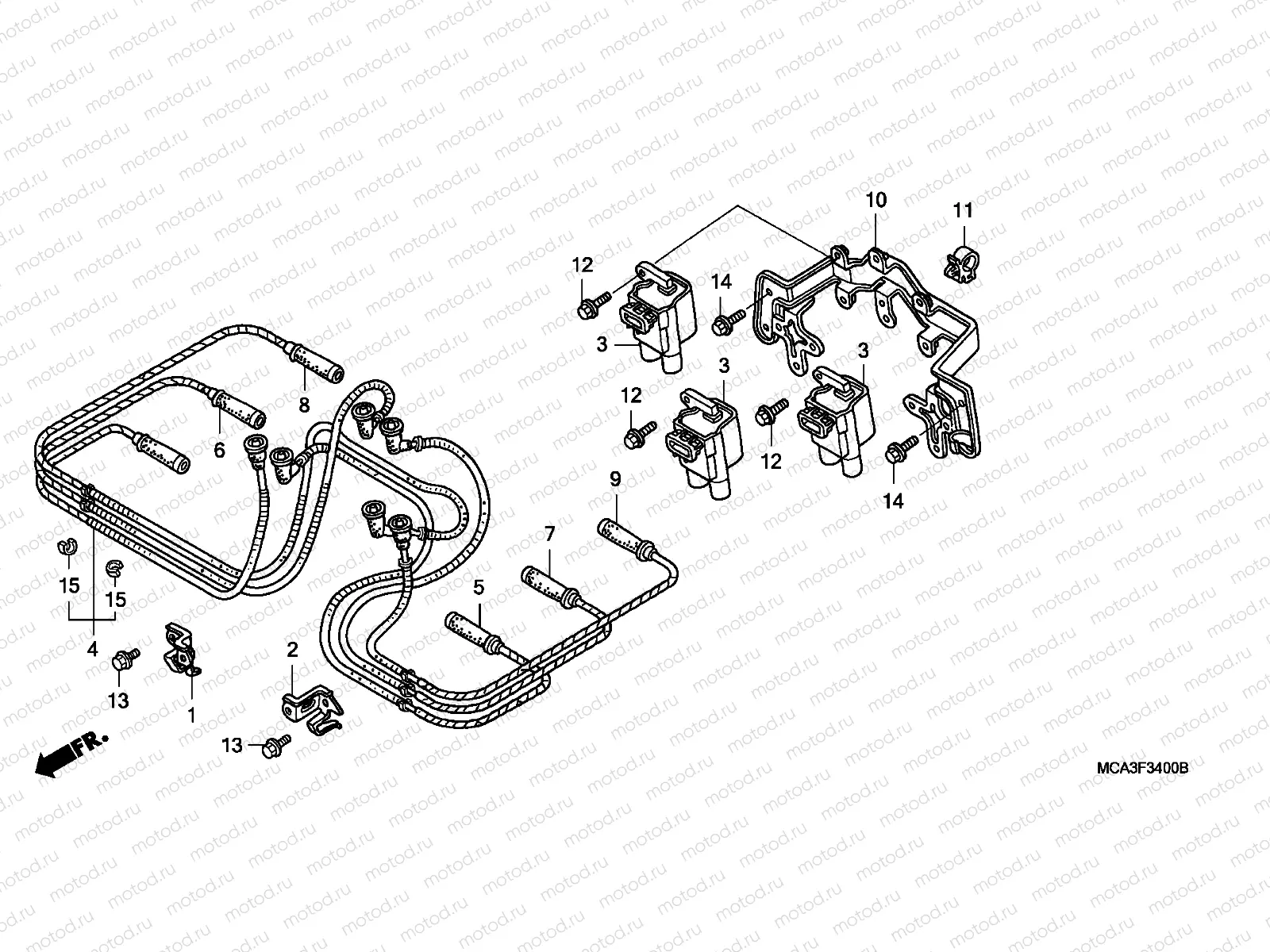 F-34 IGNITION COIL (GL1800A1/A2/A3/A4/A5)