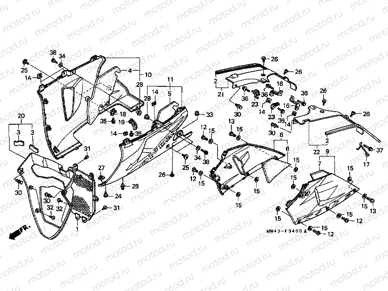 F-34 LOWER ENGINE