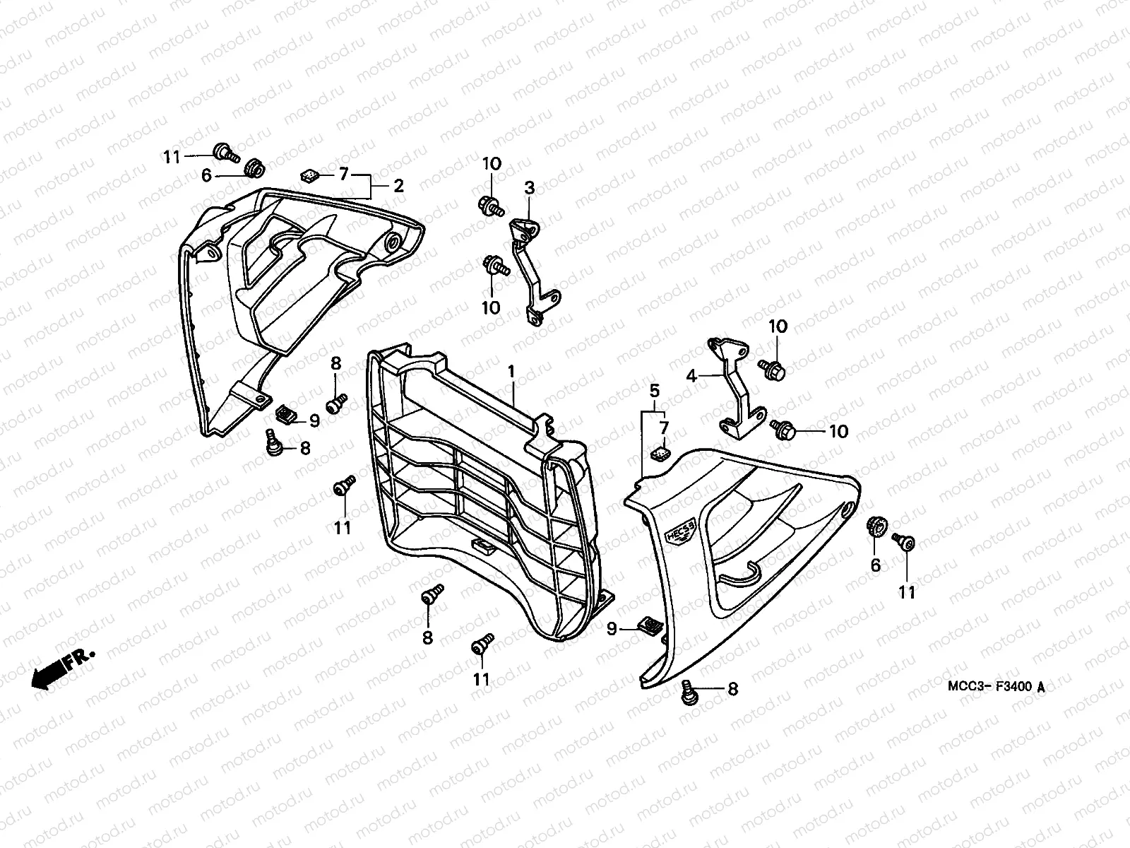 F-34 RADIATOR GRILLE