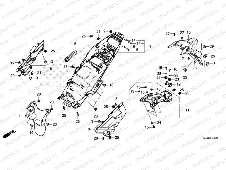 F-34 REAR FENDER