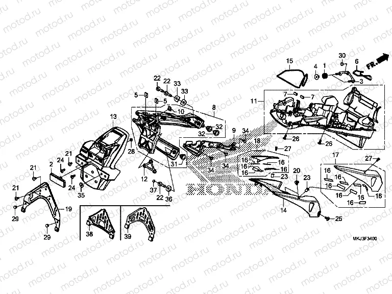 F-34 REAR FENDER