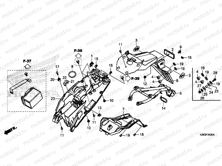 F-34 REAR FENDER