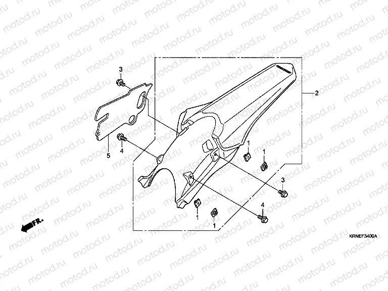 F-34 REAR FENDER