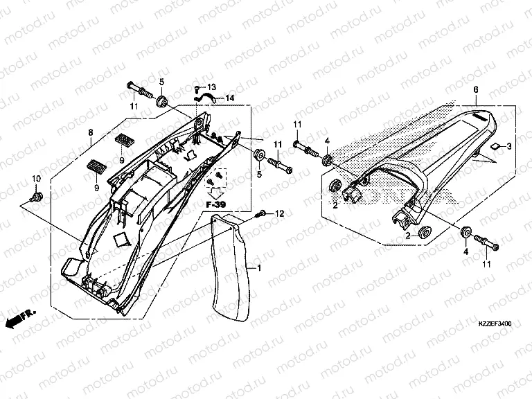 F-34 REAR FENDER