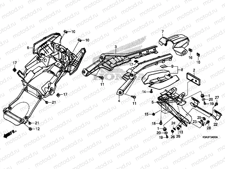 F-34 REAR FENDER
