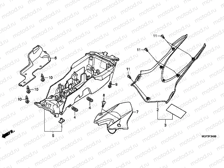 F-34 REAR FENDER (CBR1000RR / S)