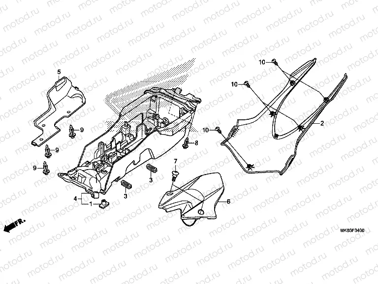 F-34 REAR FENDER (CBR1000RR / S)