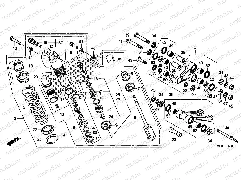 F-34 REAR SHOCK ABSORBER
