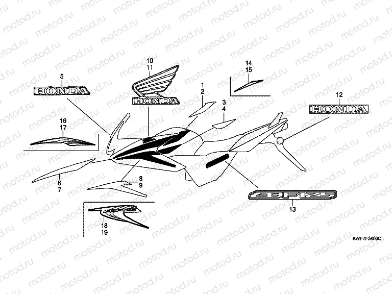 F-34 SIGN / STRIP