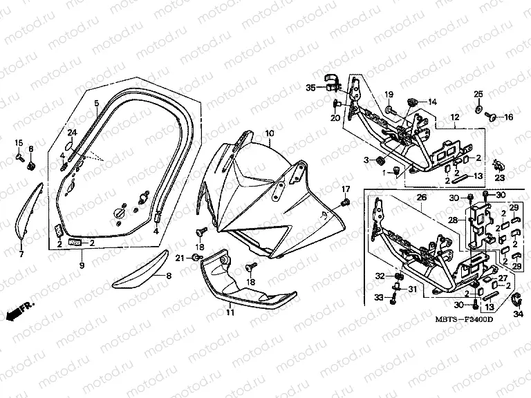 F-34 UPPER ENGINE HOUSING