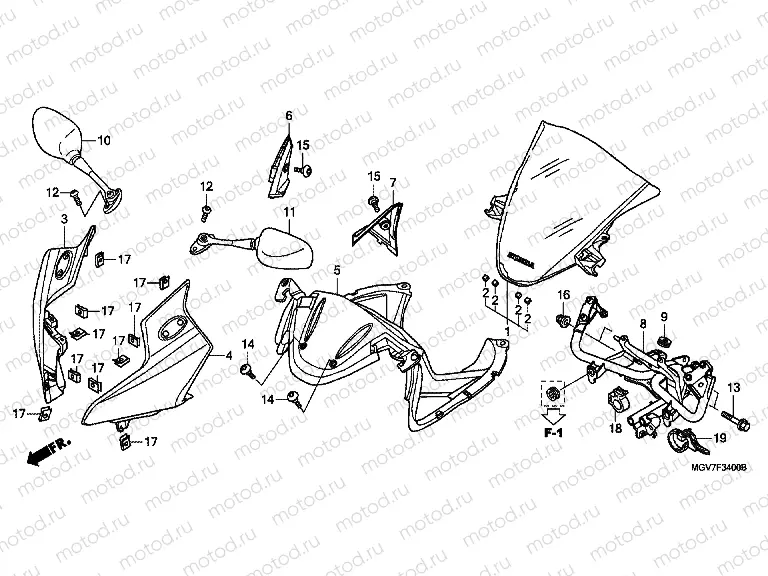 F-34 UPPER ENGINE HOUSING