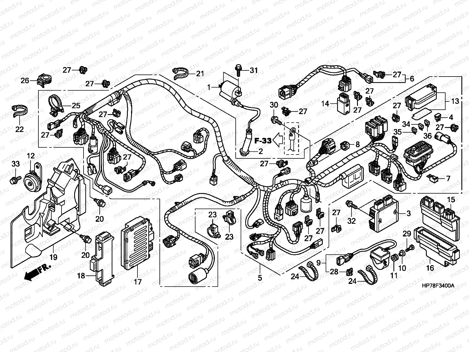 F-34 WIRE HARNESS
