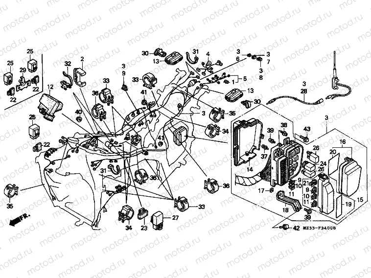 F-34 WIRING HARNESS